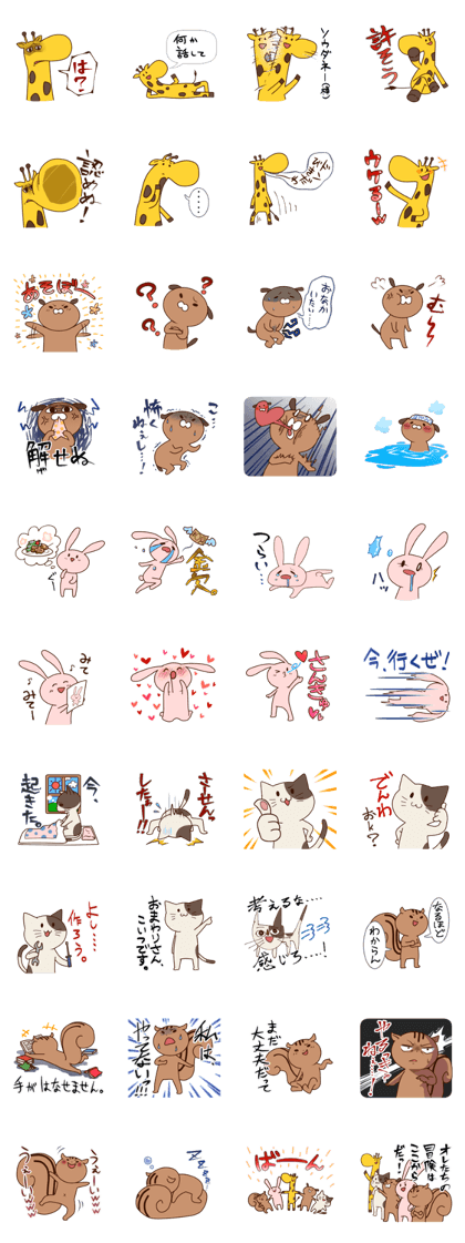 Daily life of five animals Daily life of five animals