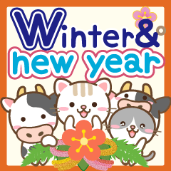 Natural design Cow_newyear english
