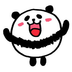 Adorable panda stickers