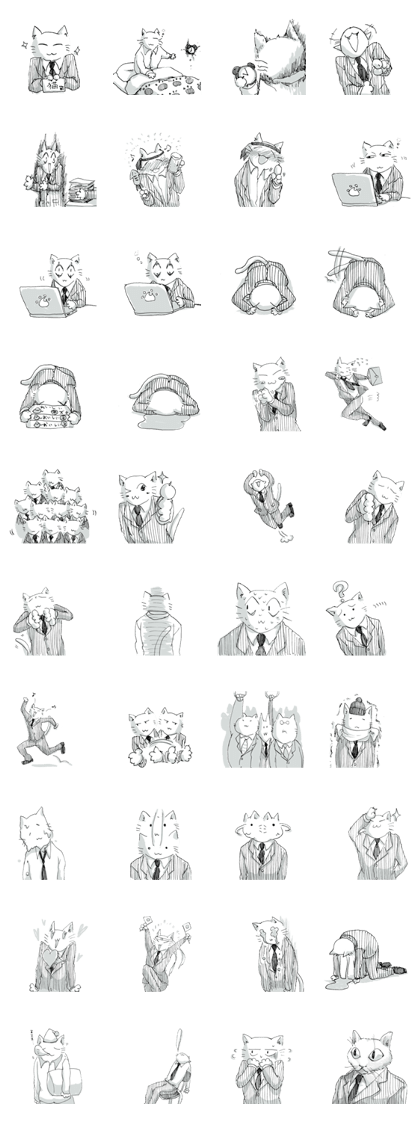 Salary man cat Salary man cat