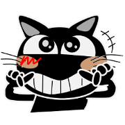 Black cat Happy 4th Black cat Happy 4th