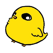 Chick sticker:English version Chick sticker:English version