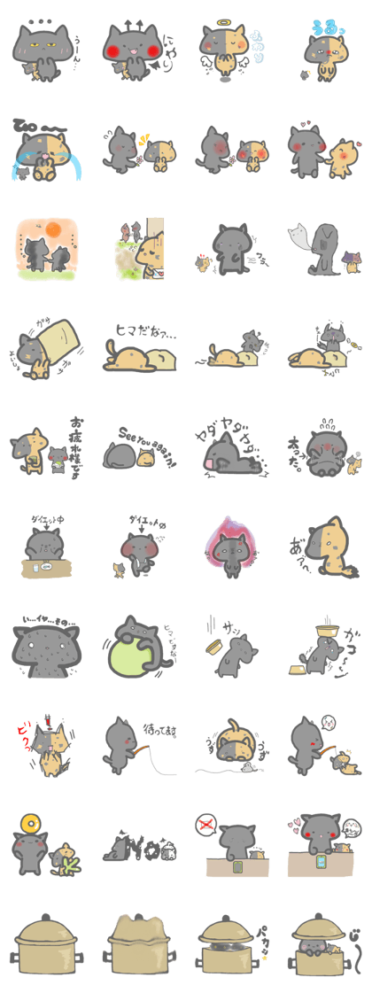 black cat & tortoiseshell cat black cat & tortoiseshell cat