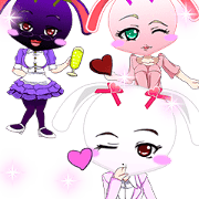 Lovely Girls Rabbit's White Day.