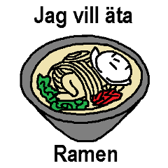 (瑞典語)這裡有你想吃的拉麵嗎？