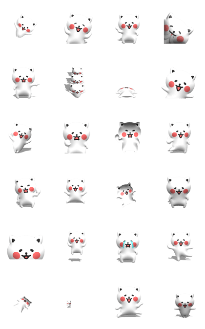 [3D] Three-dimensional cat 2!