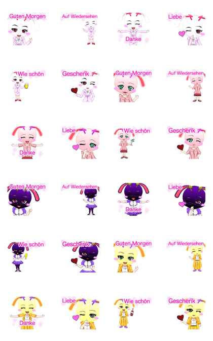 Lovely Girls Rabbit's White Day German