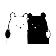 White bear and black bear