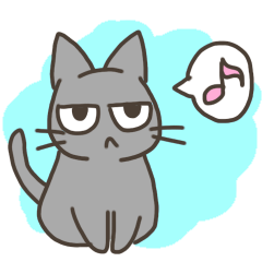 Gray cat Haru 1