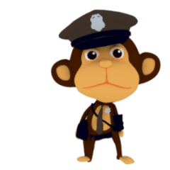 Awake Monkey Police 3D Animation TH