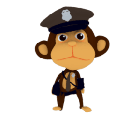 Awake Monkey Police 3D Animation TH
