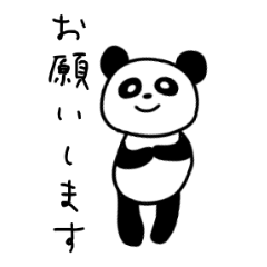 Panda color sticker