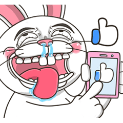 Crazy Rabbit! Animated – LINE stickers | LINE STORE