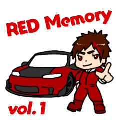RED Memory LINE Sticker vol.1