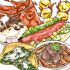 台湾夜市美味しい食べ物 2 Line スタンプ Line Store 台湾夜市美味しい食べ物 2 Line スタンプ Line Store