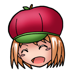 Kippi the Apple Maniac Girl -Emoticons-