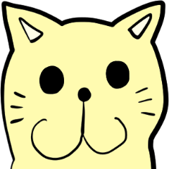 The Yellow Cat Sticker