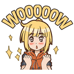 Cute blonde anime girl - LINE スタンプ | LINE STORE