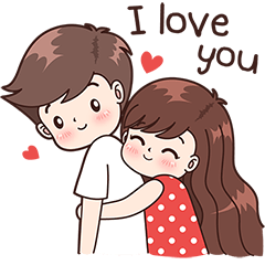 Boobib Cute Couples ( For Girl ) – LINE stickers