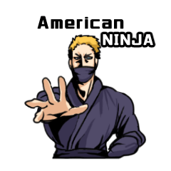 American NINJA Sticker