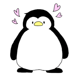 A penguin whose love is heavy.