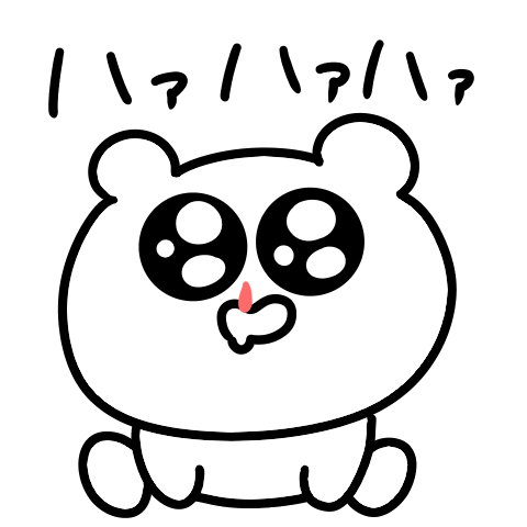 Surreal mini bear pop-up sticker