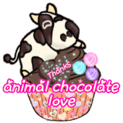 animal chocolate love