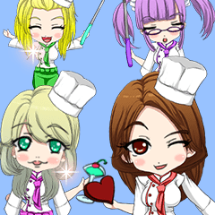 Lovely chefs girls English