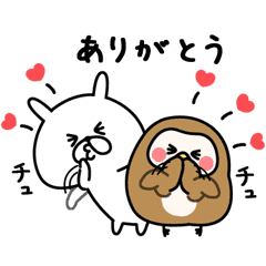 Get Yuruusagi Haba Stickers For Free By Friending ハーバーs Official Account Line Store