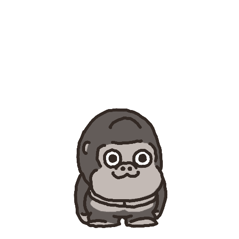 gorilla popup sticker
