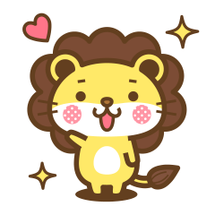 Lion Li-san Simple Sticker