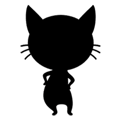 Si Kucing Hitam Stiker Line Line Store