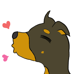 Fluffy Dog-Doberman