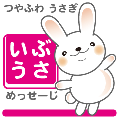 Rabbit's character Message sticker
