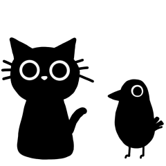 Black cat and crow 2