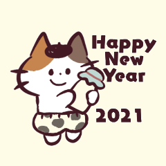 Calico cat Lolo New Year world ver.