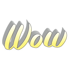 3D fonts words92