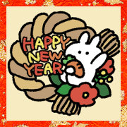 New year 2021 white rabbit
