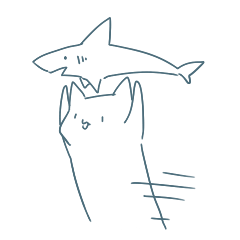 shark and cat