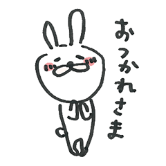 Loose cute rabbit Sticker