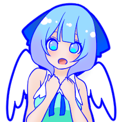 Light-blue angel