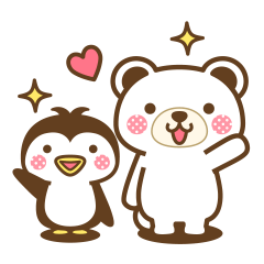 Penguin & Polar Bear Sticker