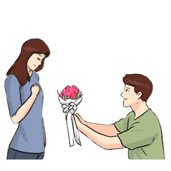 The Flower of Love : Sachet Sticker