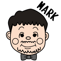 【Mark/マーク/まーく/くま】名前スタンプ