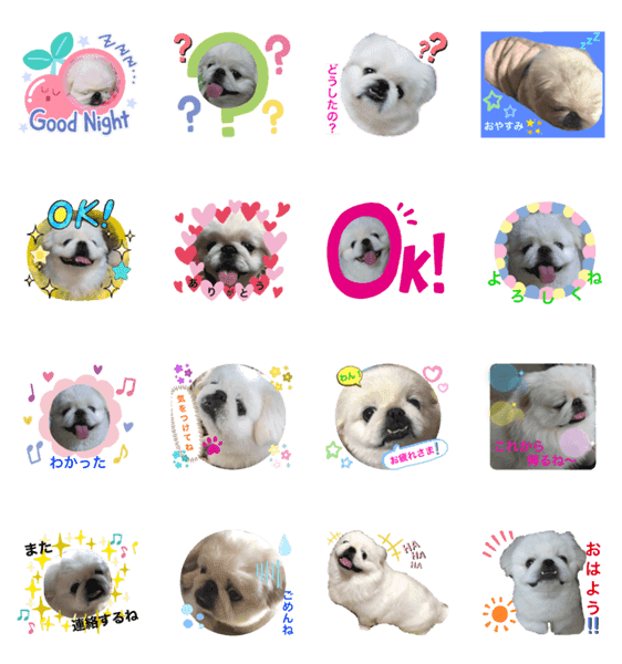 癒し犬ペキニーズ Lineクリエイターズスタンプ Stamplist