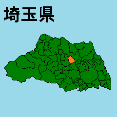 拡大する埼玉県の市町村地図　その3