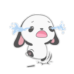 黑眼圈小狗