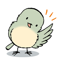 Happy everyday of plump bird