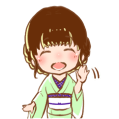 Kawaii Kimono girl - dairy life