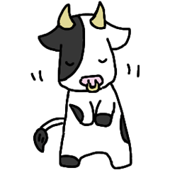 Two-tone cow Stickers